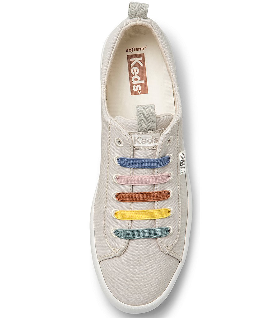Keds Kickback Organic Rainbow Lace Slip-On Sneakers