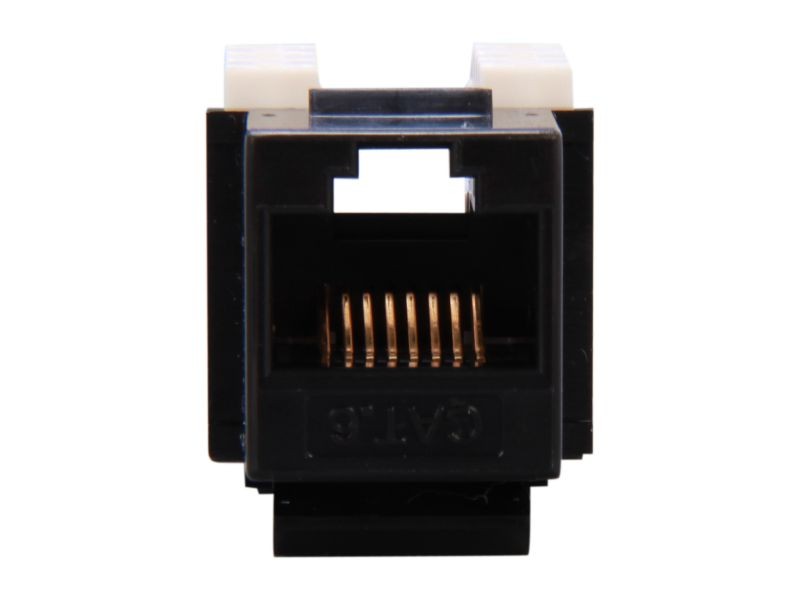 Micro Connectors CAT5 RJ45 Coupler F-F Straight