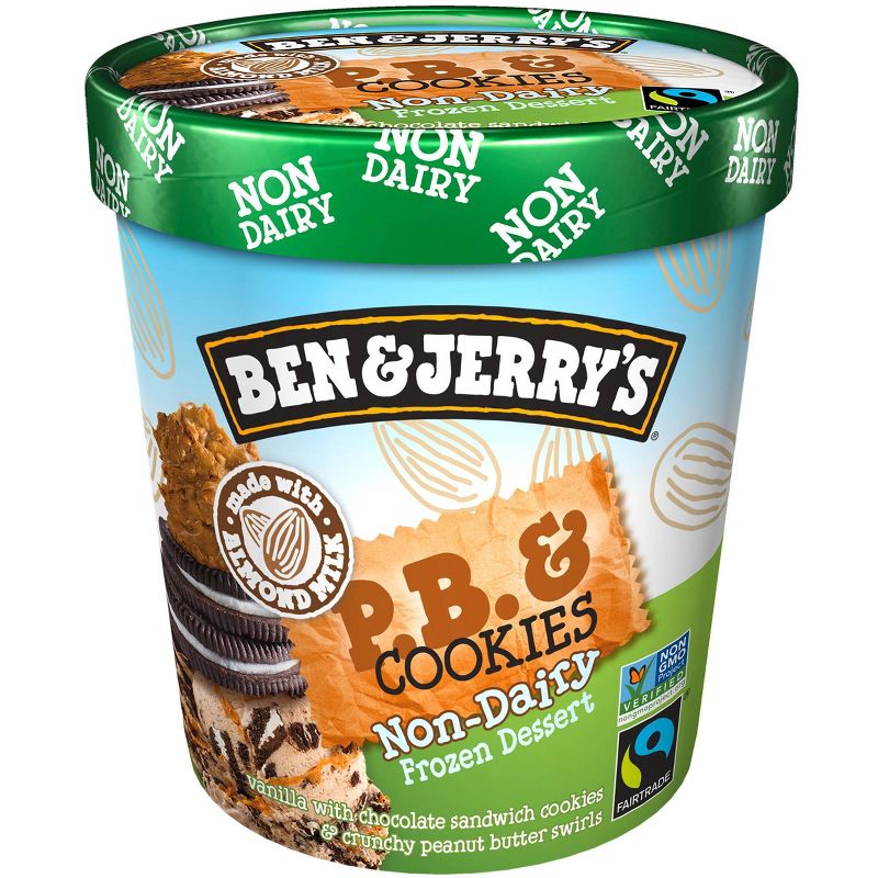 Ben & Jerry's Non-Dairy Ice Cream P.B. and Cookies Frozen Dessert - 16oz