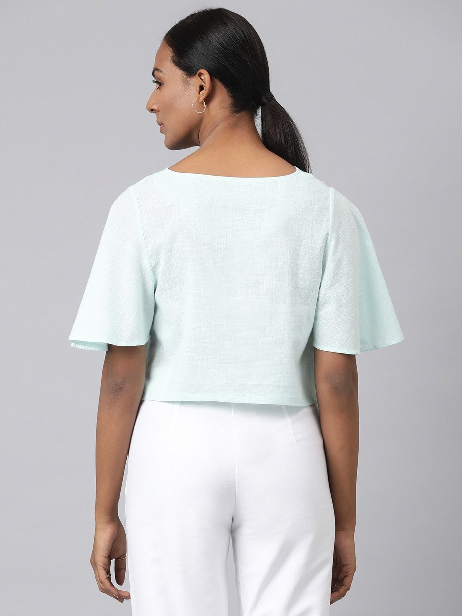 Fabindia Blue Cotton Top