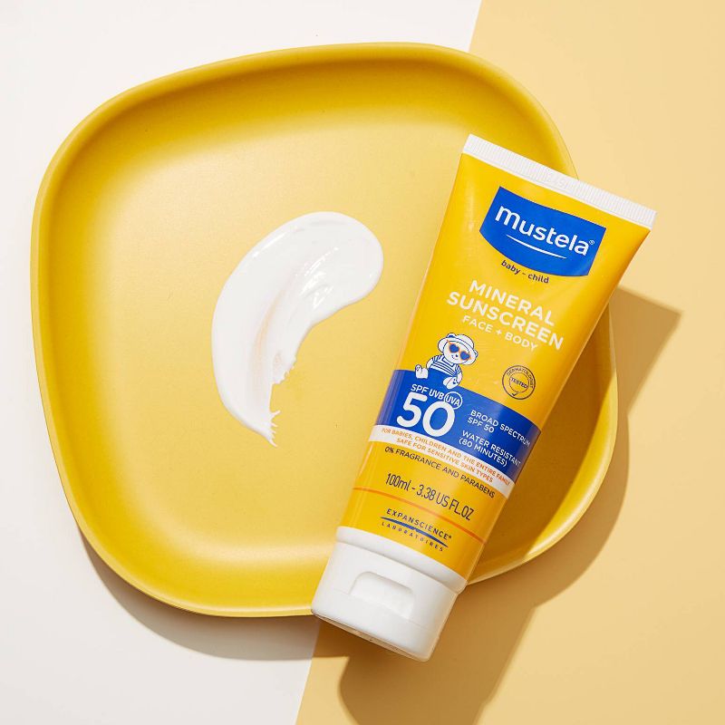 Mustela Fragrance Free Mineral Baby Sunscreen Lotion SPF 50 - 3.38 fl oz