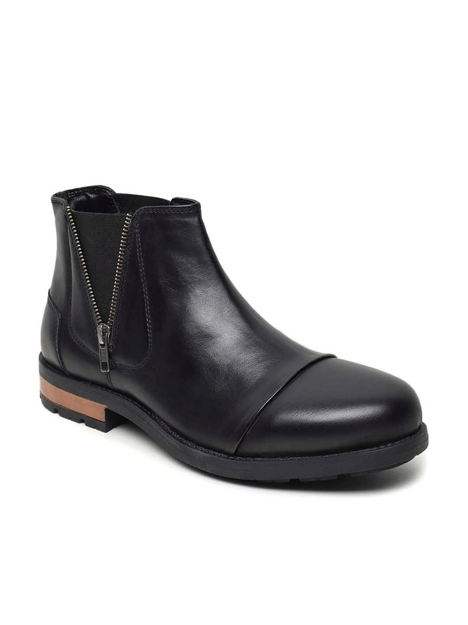 Apsis Men's Black Chelsea Boots