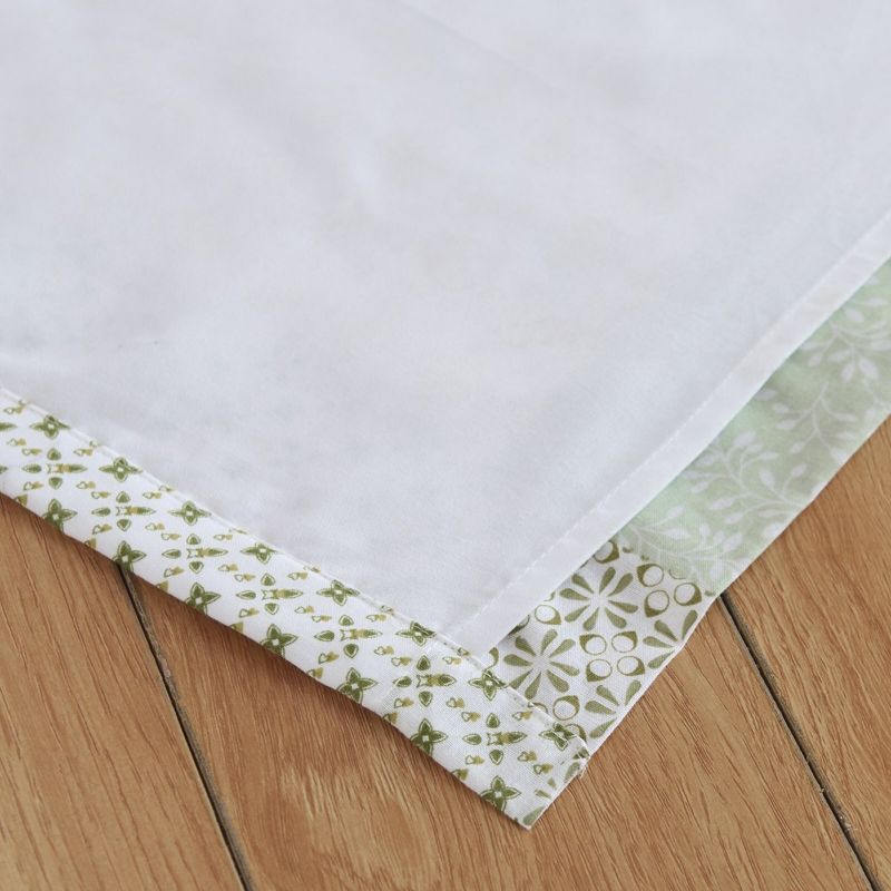 Barefoot Bungalow Juniper Geometric & Fashionable 4-Piece Window Panel & Tie Back With 3" Rod Pocket - 42X84" Sage