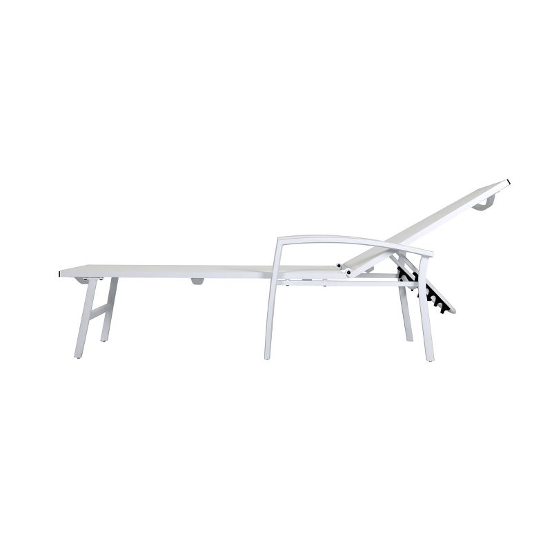 NewPort Outdoor Wicker Chaise Lounge - Dark Gray - Coaster