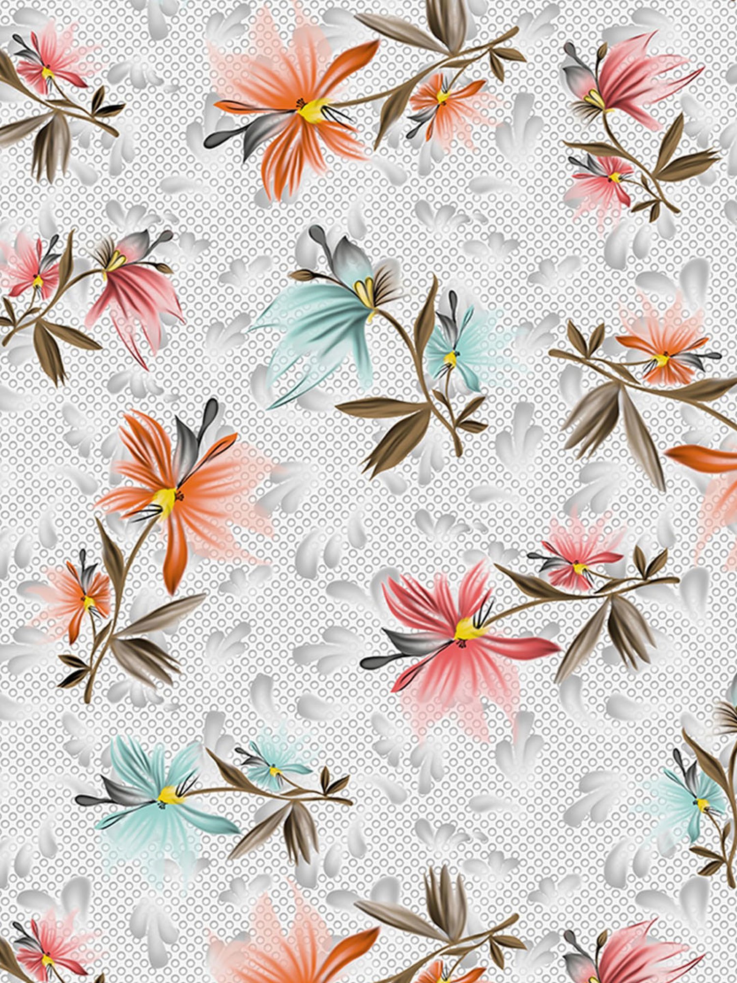 Welspun Floral Green 144 TC Cotton Single Bedsheet With Pillow Cover