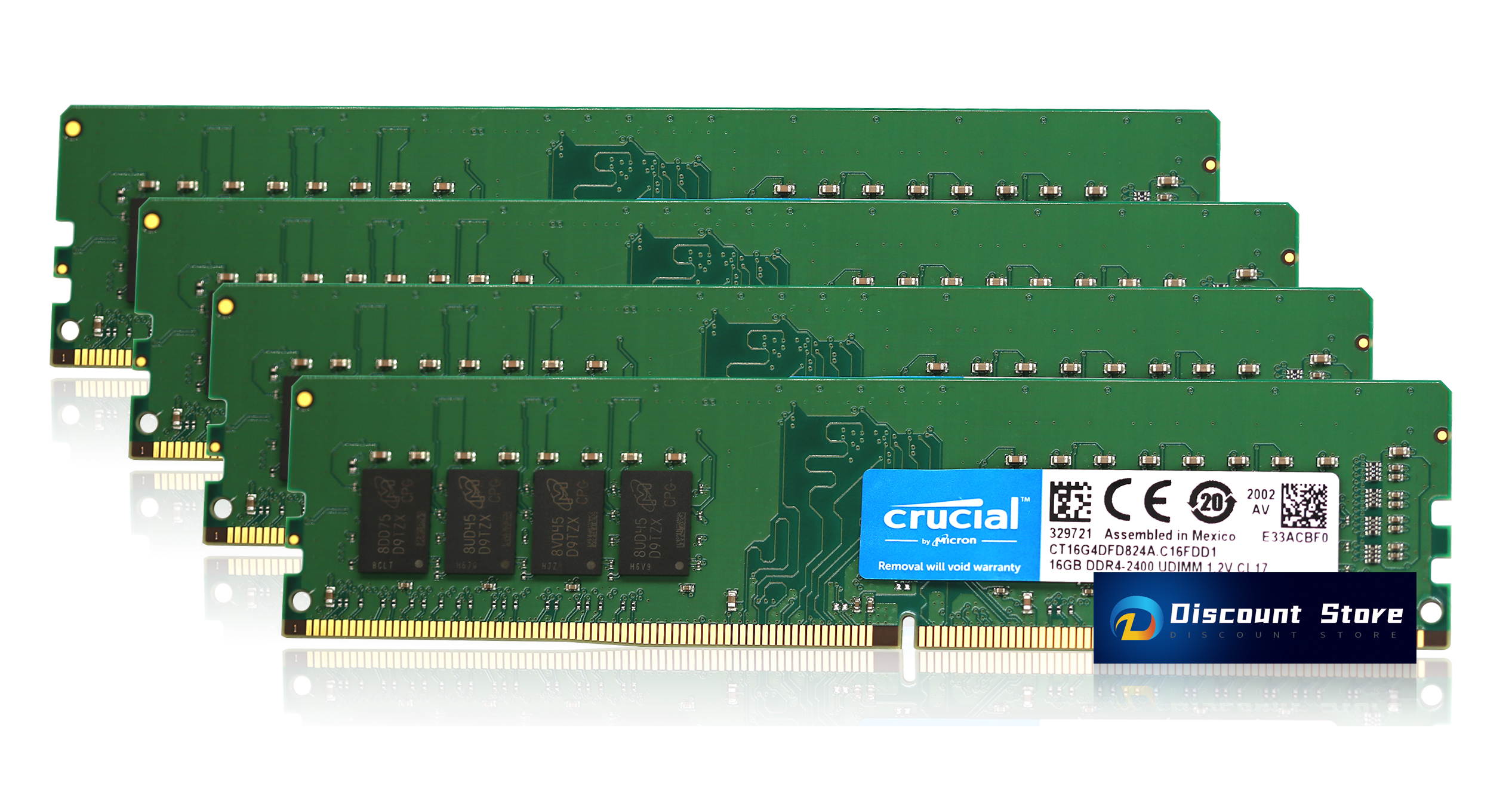 Crucial CT8G4DFS6266.M4FE 32GB(4X8GB) DDR4-2666 PC4-21300 DIMM CL19 RAM 288-PIN Desktop Memory