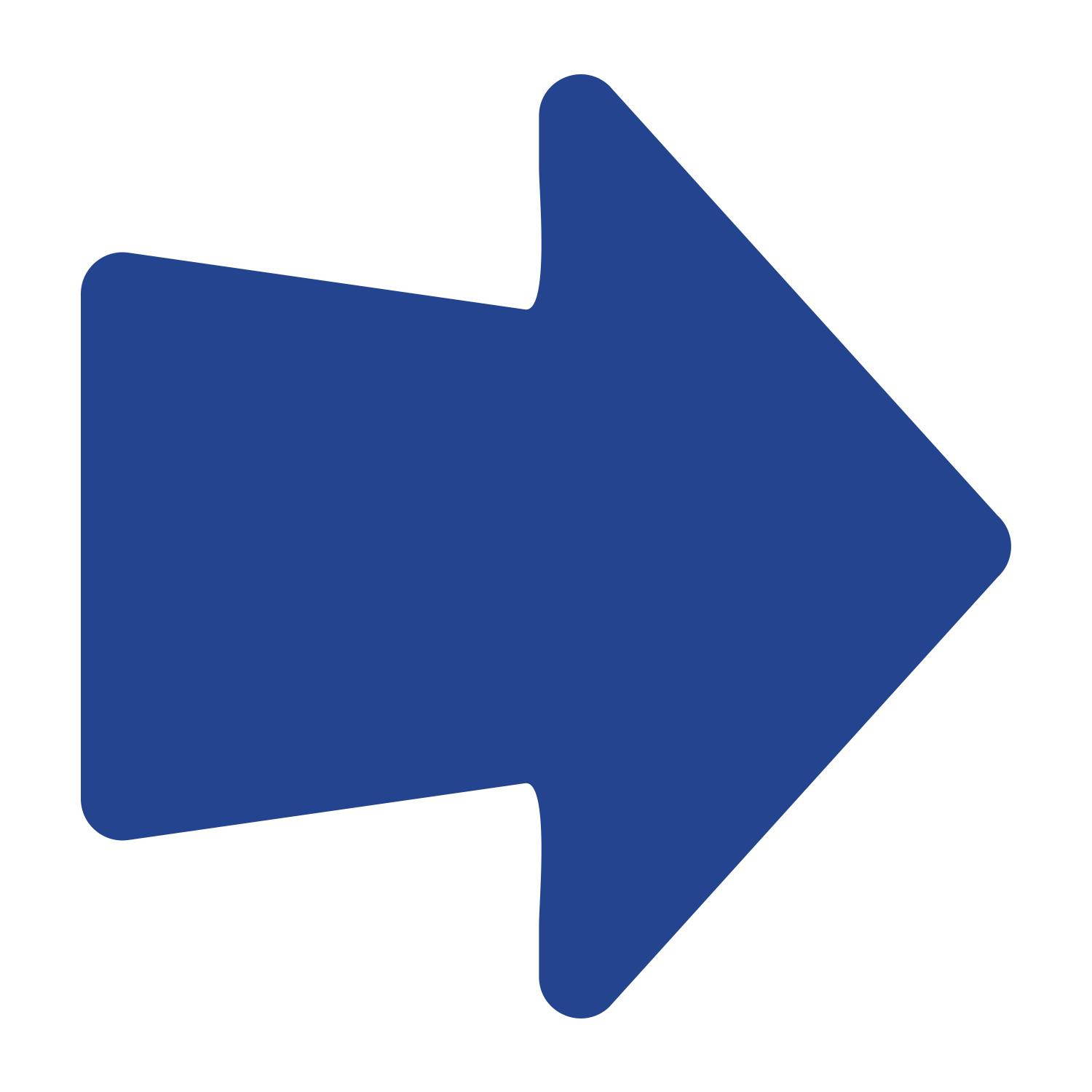 LiteMark 4 Inch Orange Round Arrow Decals - Pack of 18