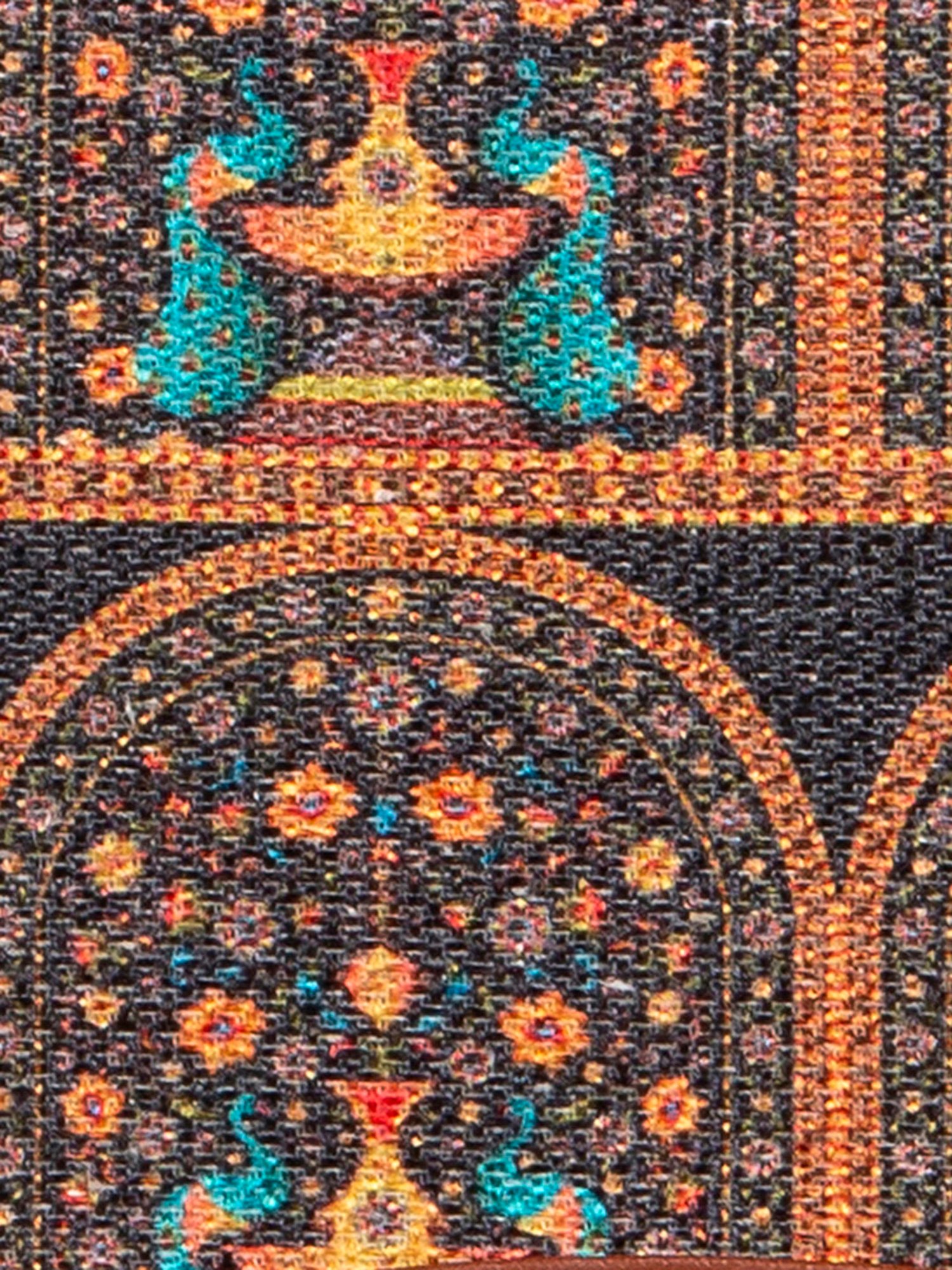 ZOUK Multicolor Printed Zip Around Wallet for Women