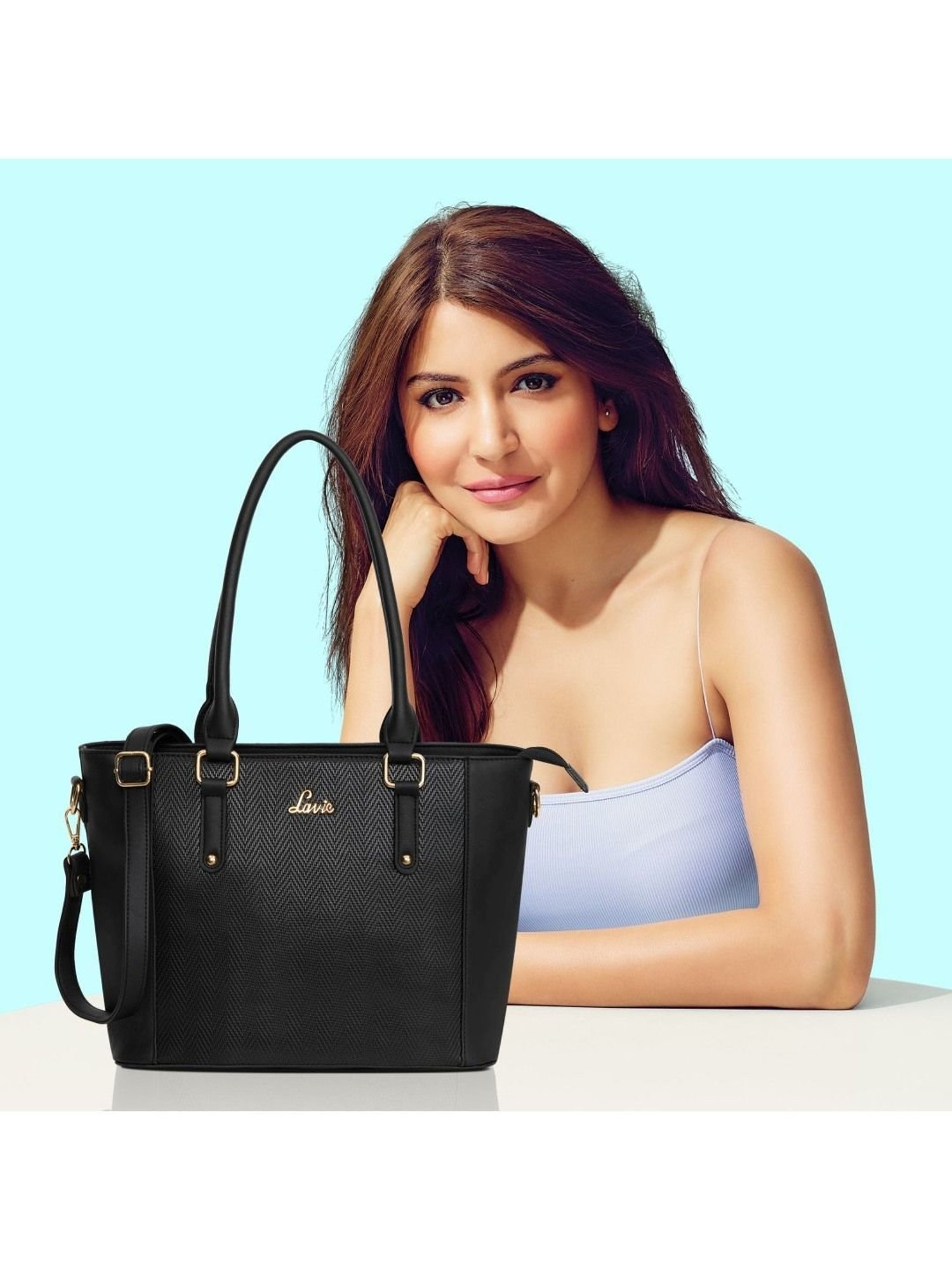 Lavie Horse Textured Medium Handbag