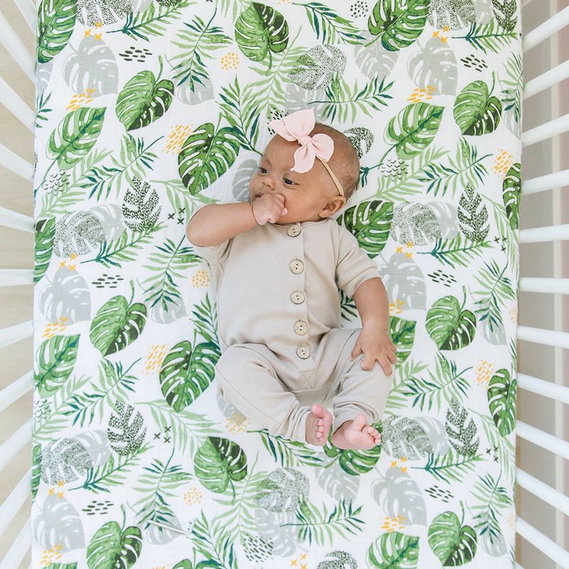 Bebe au Lait Muslin Crib Sheet Rainforest