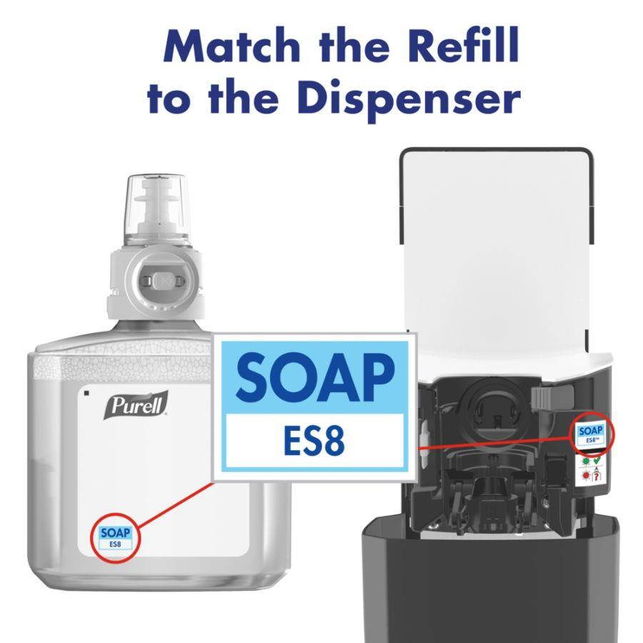 ES8 Soap Touch-Free Dispenser, 1200 mL, 5.25" x 8.8" x 12.13", Graphite 773401