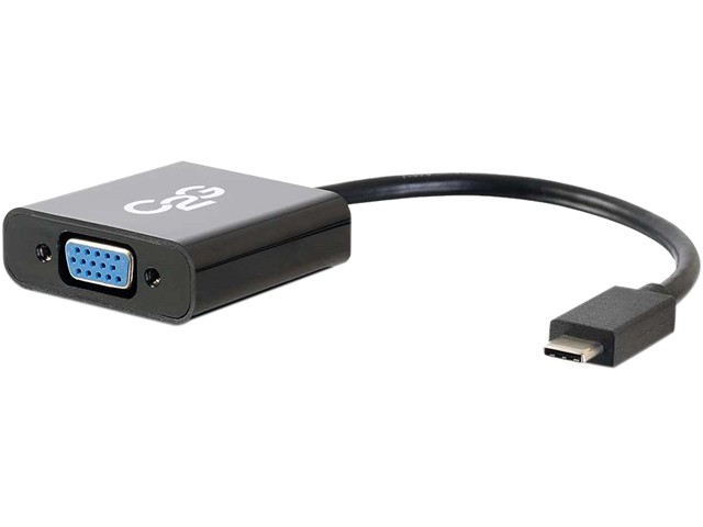 C2g Usb 3.1 Usb Type C To Vga Adapter - Usb C To Vga Black - Taa