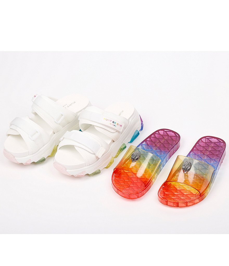 Kurt Geiger London Lettie Rainbow Outsole Detail Slides