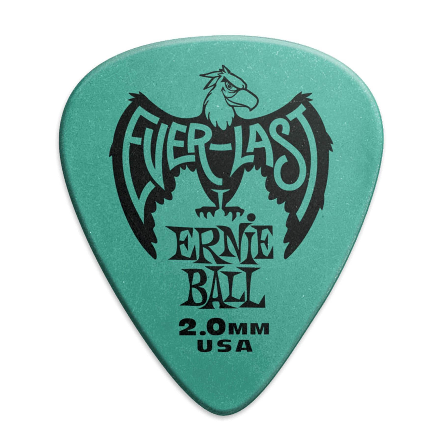 Ernie Ball Everlast Guitar Picks, 12 Pack, 2.0mm