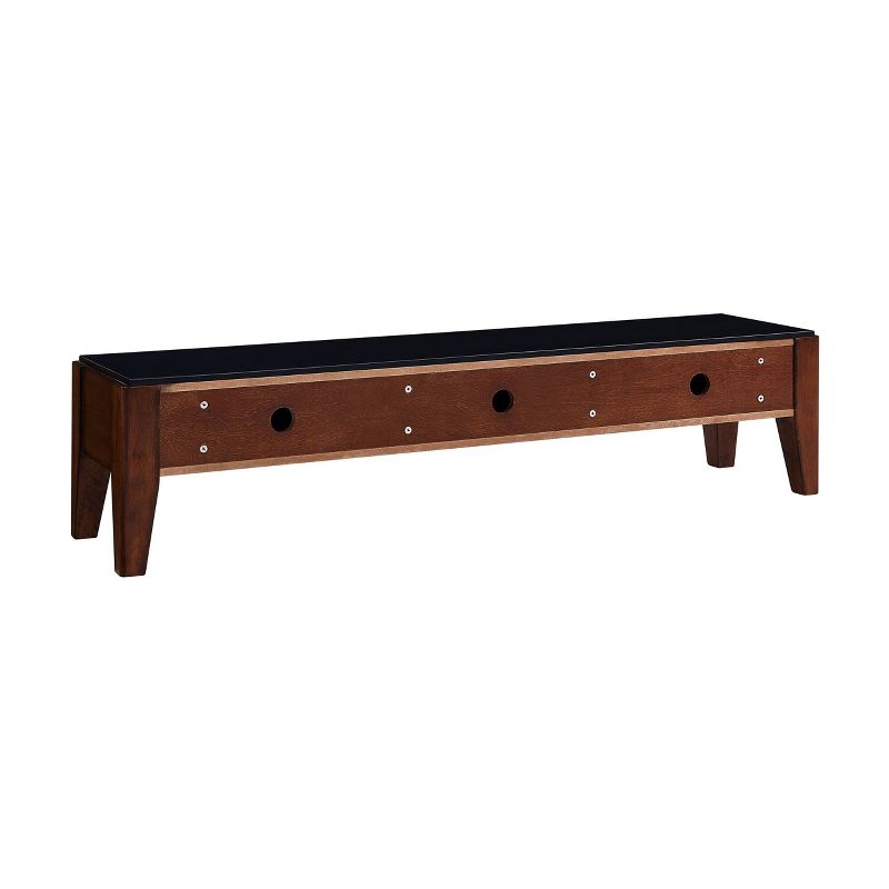 Valmar Low Profile Media Credenza Black/Brown - Aiden Lane