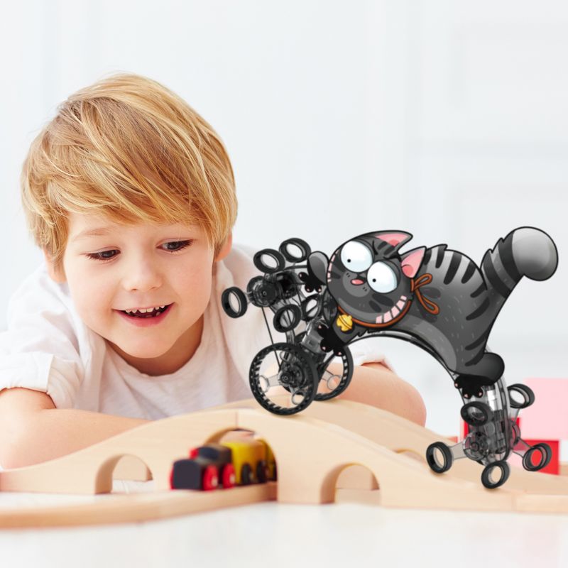 Playsteam Climbing Cat & Hopping Mouse