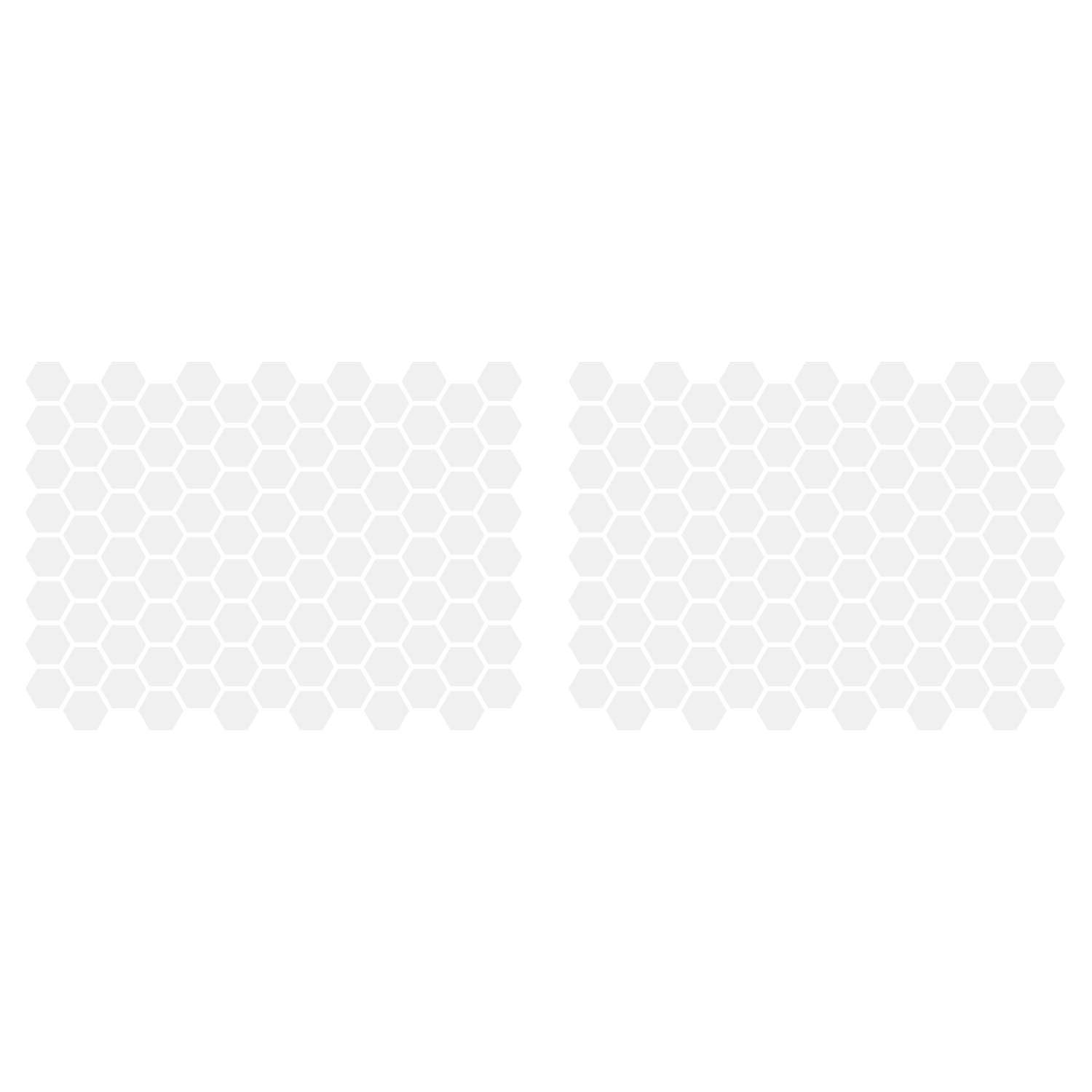 LiteMark 1 Inch Blue Hexagon Decals - Pack of 208