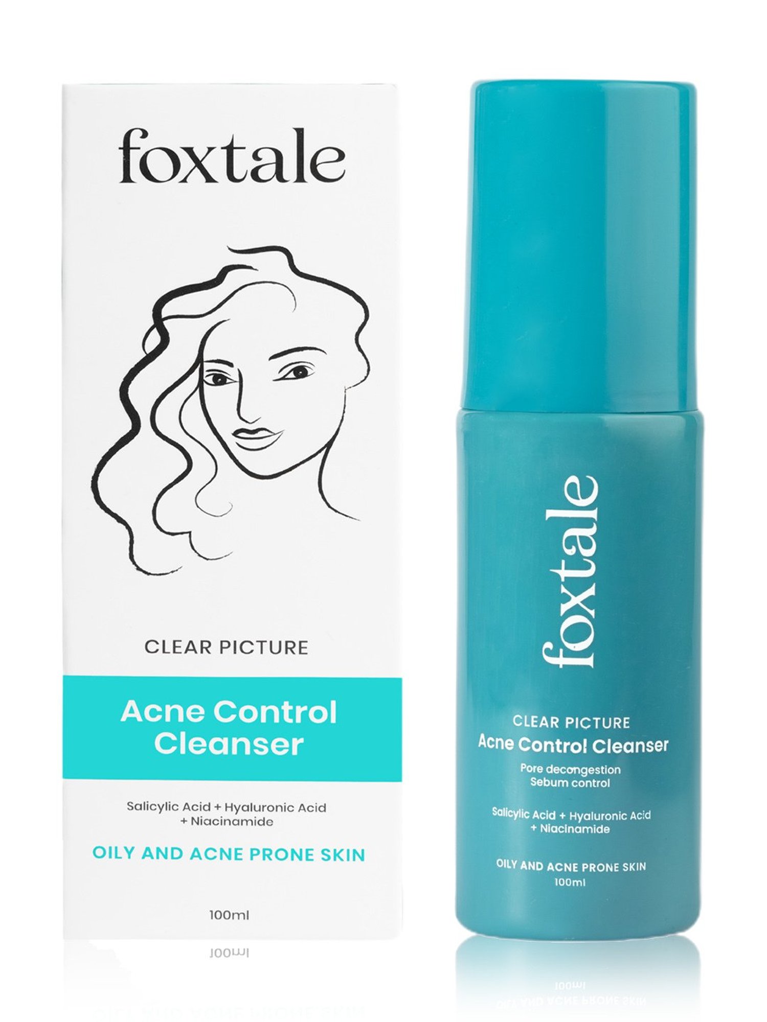 Foxtale Clear Picture Acne Control Cleanser - 100 ml