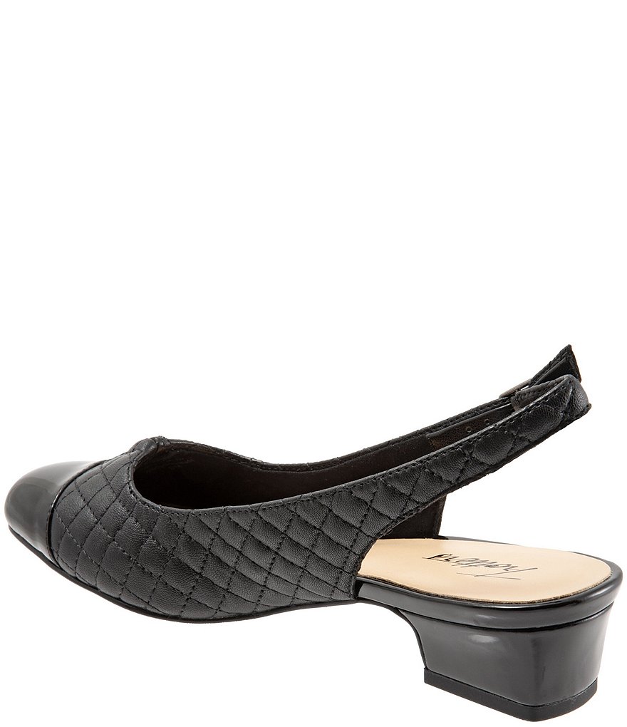 Trotters Dea Quilted Leather Sling Pumps