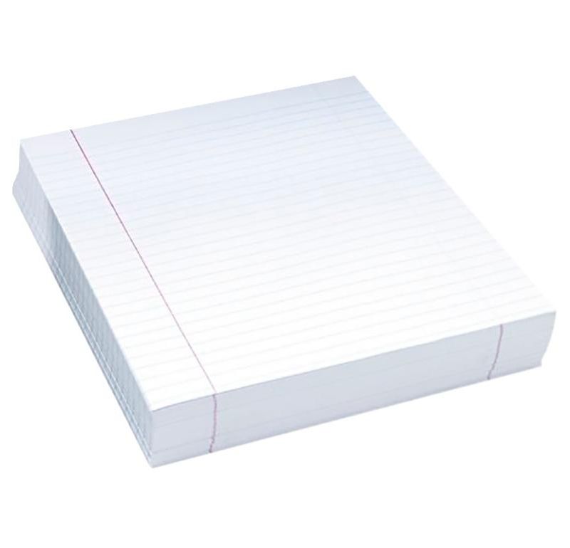 School Smart Composition Paper, No Margin, 8 x 10-1/2 Inches, White, 500 Sheets