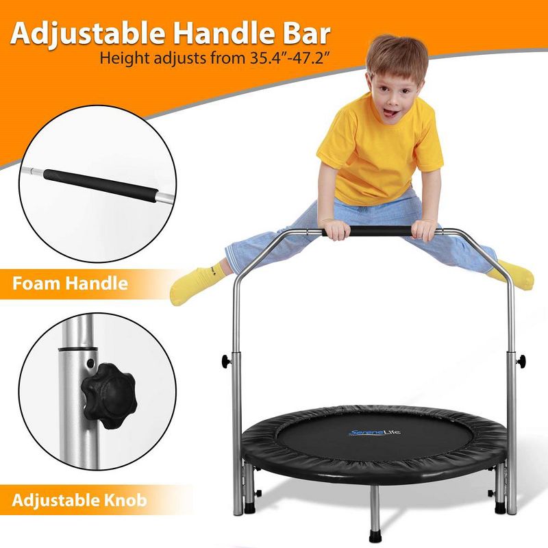 JumpSport SureStep Removable 2-Step Trampoline Safety Ladder - Easy to Attach