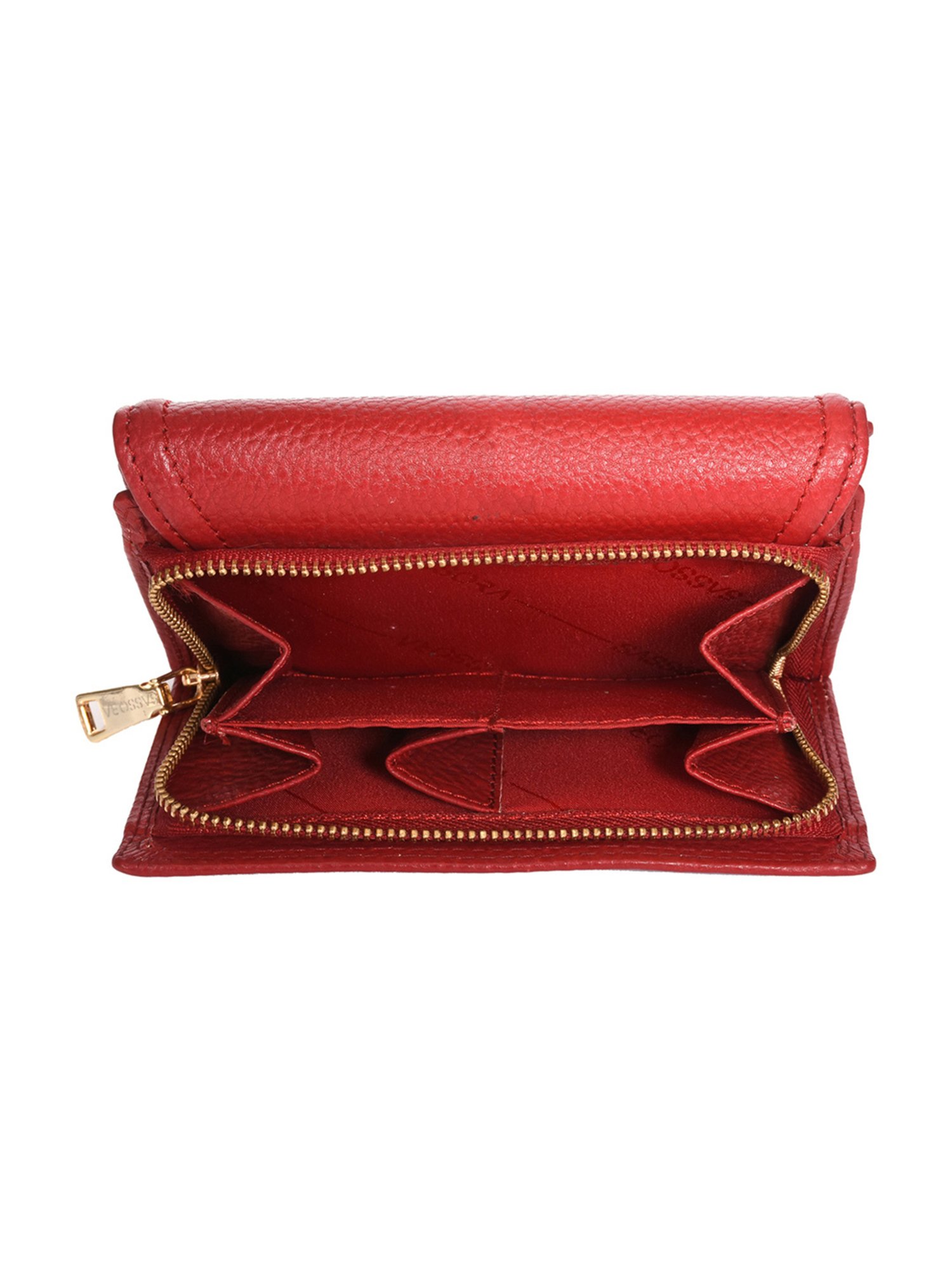 Sassora Lyla Red Small Leather Wallet for Women