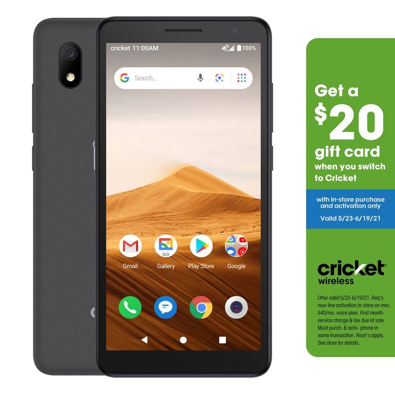 Cricket Prepaid Alcatel Glimpse (16GB) - Gray