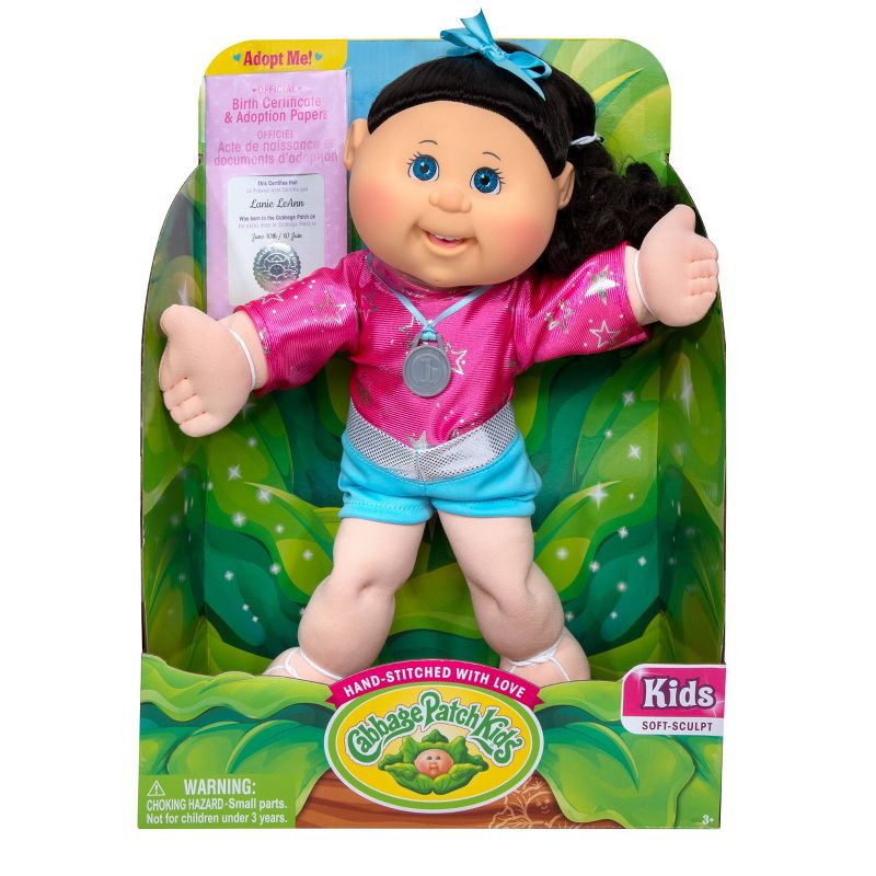 Cabbage Patch Kids 14" Gymnast Doll - Brown Hair Blue Eyes