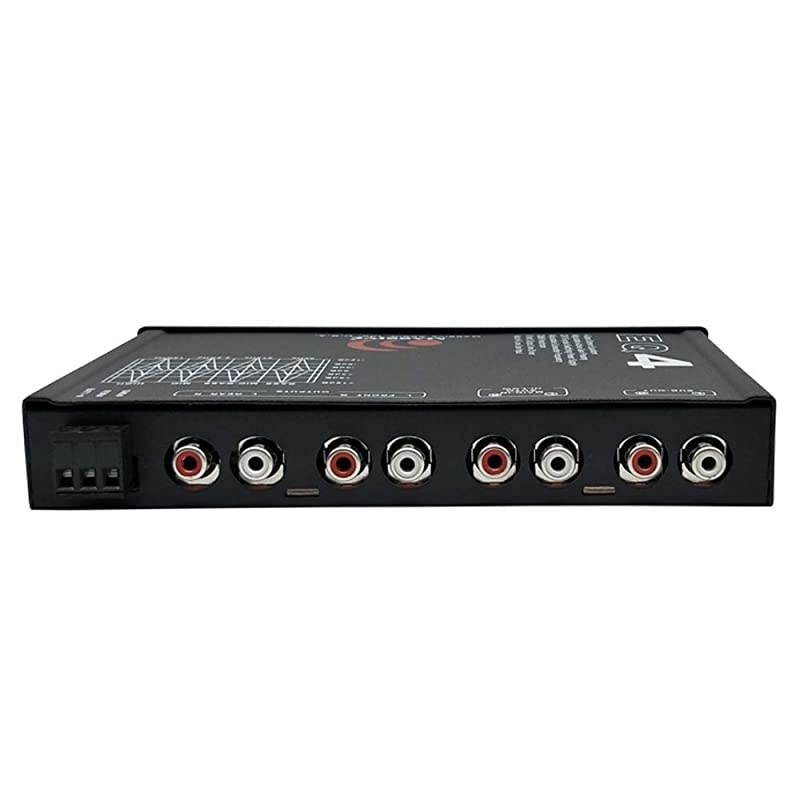 EQ4 Car Equalizer with 4 Band Graphic Equalizer - AUX inputs - 8V Line Driver - 12dB Crossover