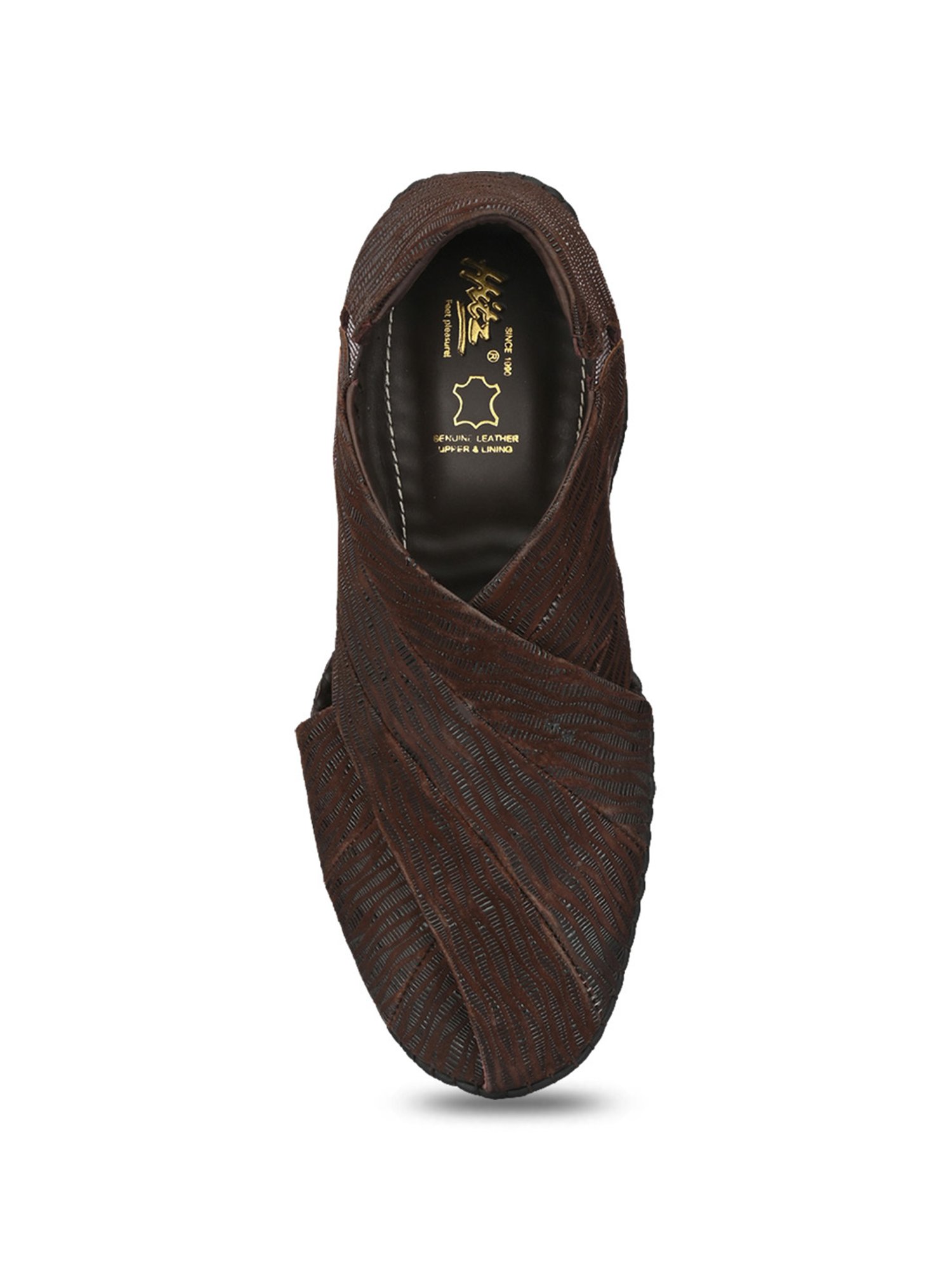 Hitz Men's Brown Fisherman Sandals
