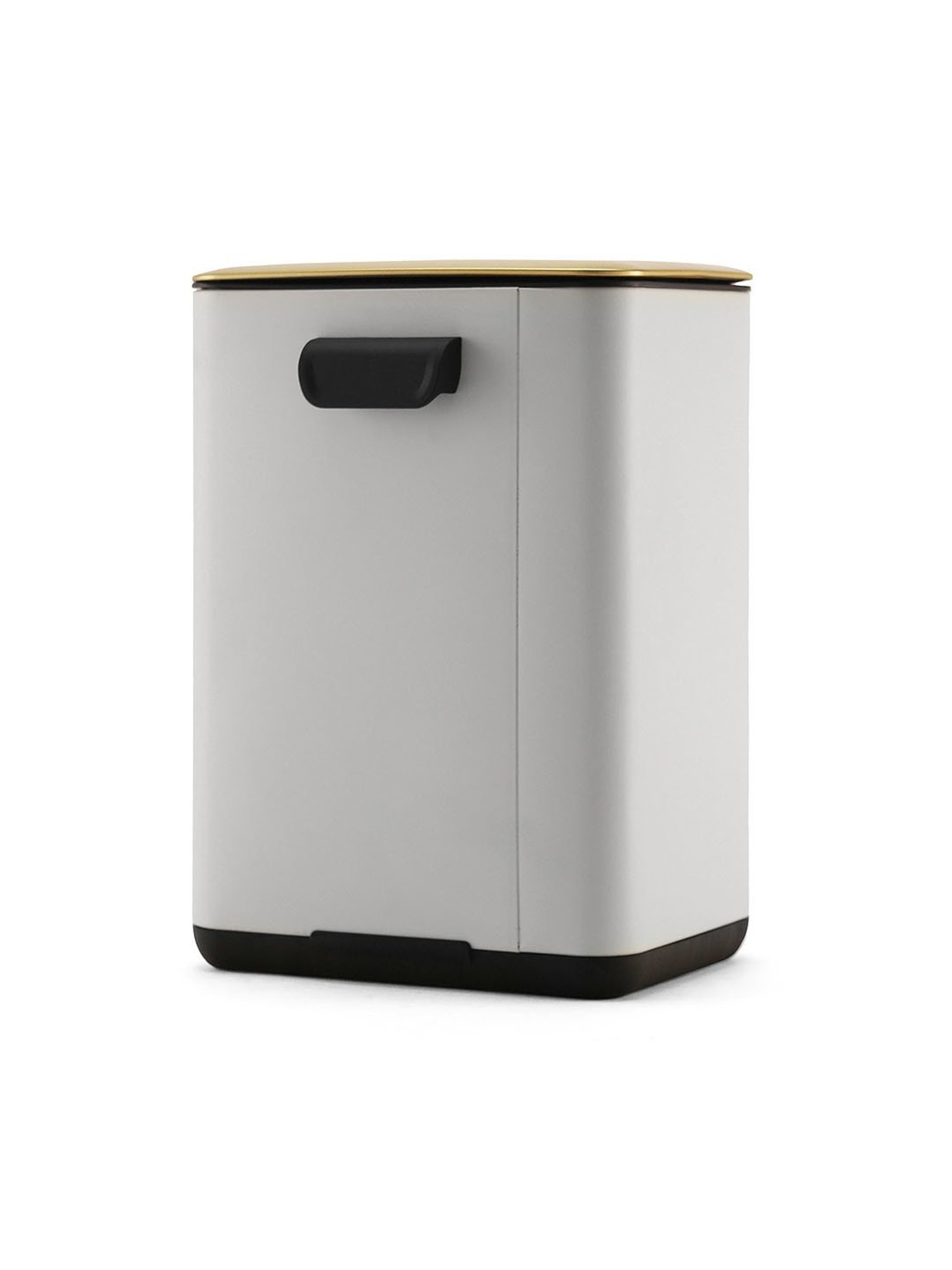 Pure Home and Living White Stainless Steel Bins