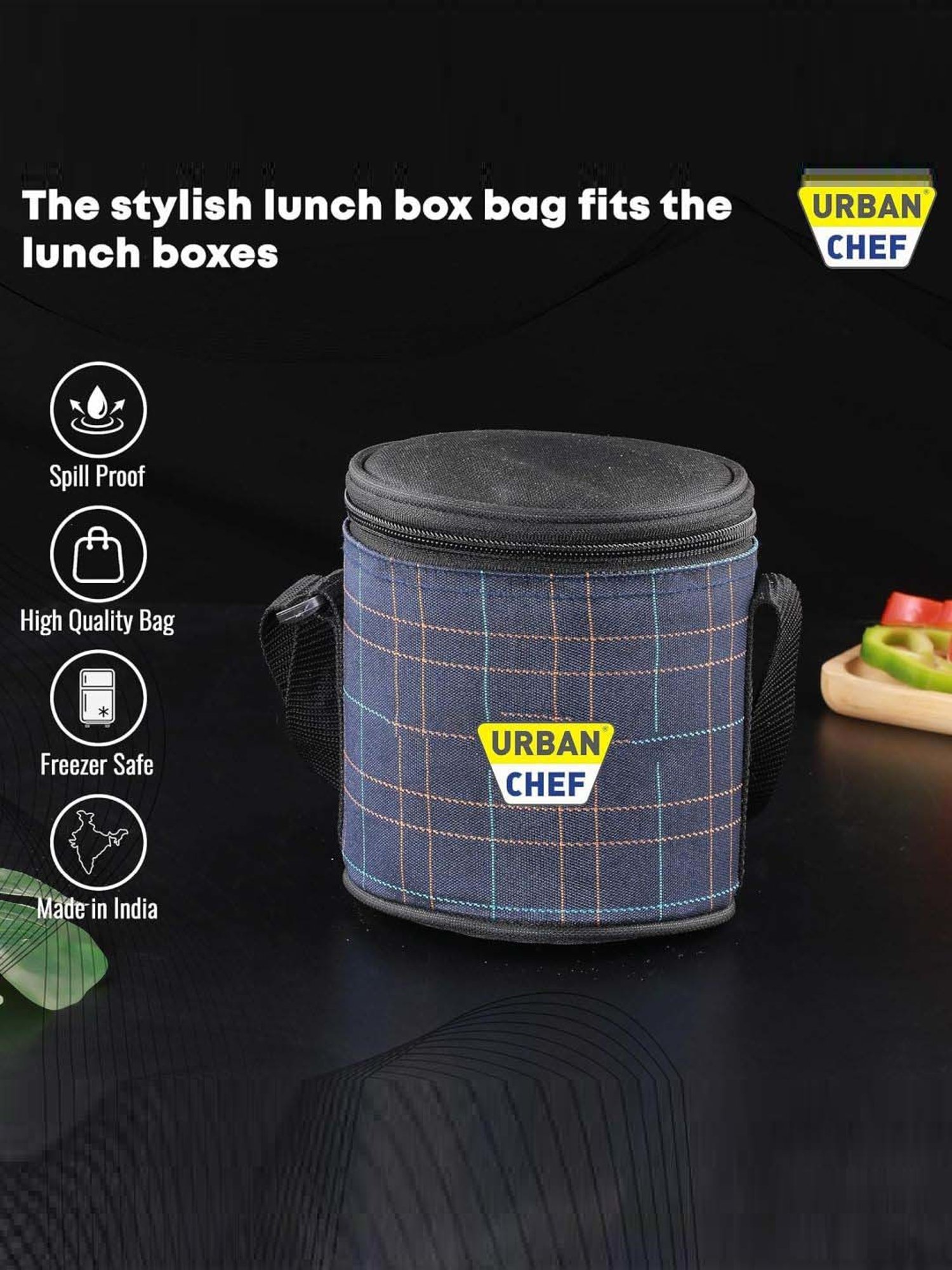 Milton Red Stainless Steel Small Tiffin Box - Set of 2