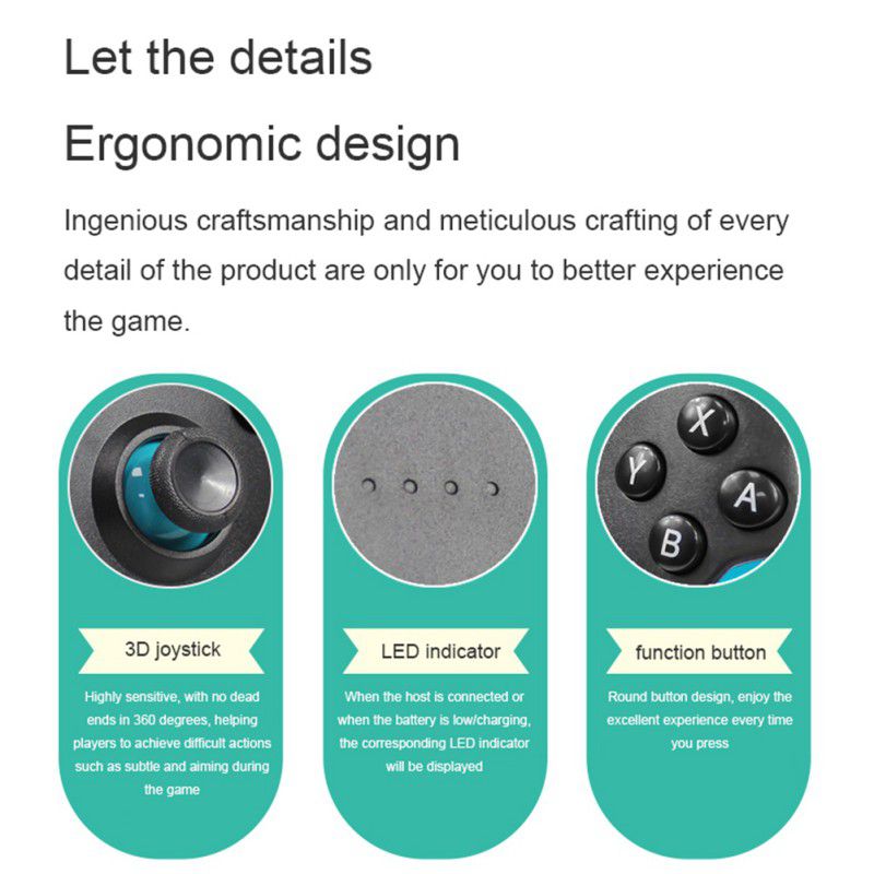 Ochine Wireless Bluetooth Gamepad For Nintendo Switch Pro NS-Switch Pro Controller Game Joystick For Switch Console With 6-Axis Handle