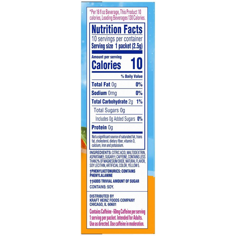 Crystal Light On the Go Citrus Energy Drink Mix - 10pk/.09oz Stix