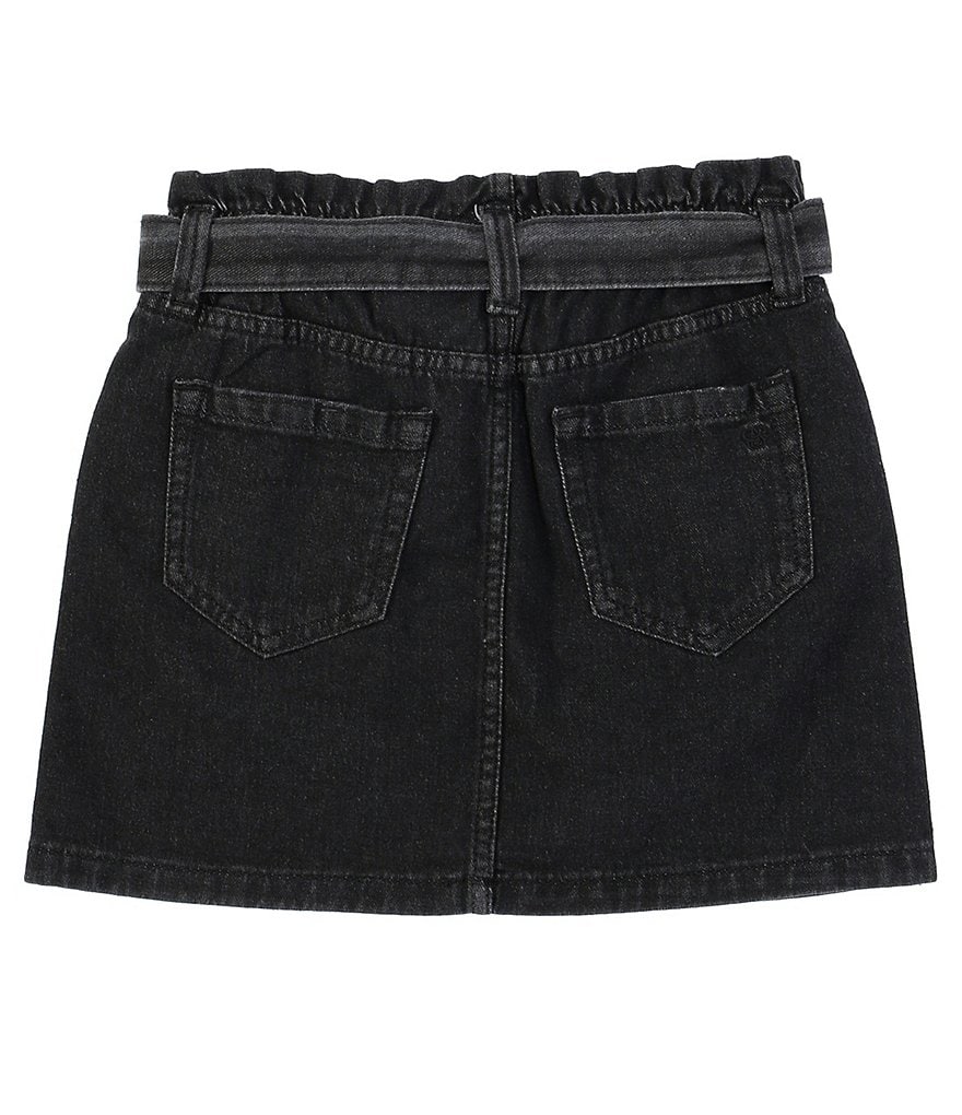 Jessica Simpson Big Girls 7-16 High-Rise Paperbag Tie-Waist Denim Skirt