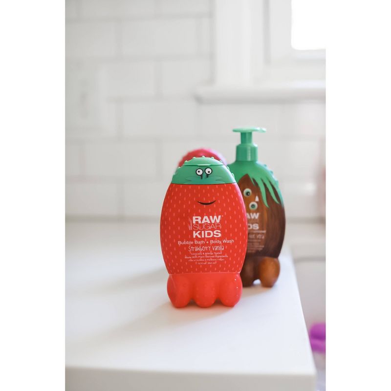 Raw Sugar Kids Bubble Bath + Body Wash Strawberry Vanilla - 12 fl oz