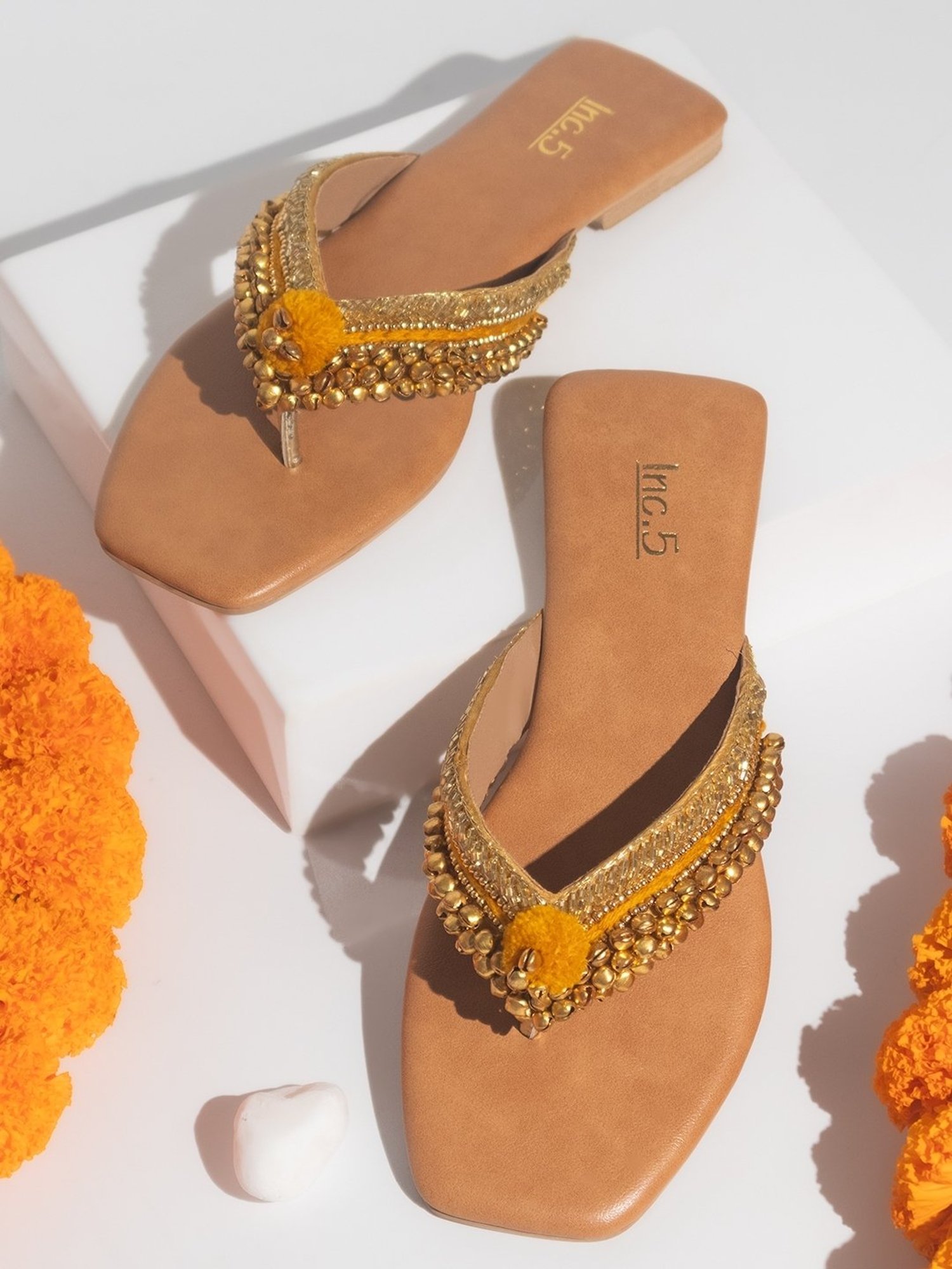 Inc.5 Women's Golden Thong Sandals