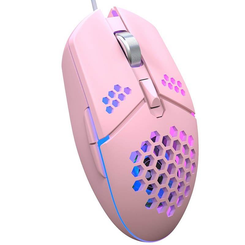 USB Wired Game Mouse Adjustable DPI Computer RGB Luminous Mice Macro Program Cable TV Bidding Mouse Fan Cooling For Laptop PC