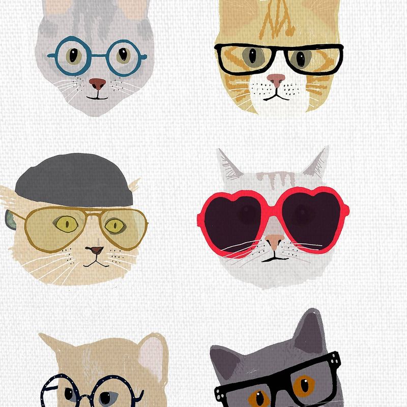 24" x 36" Cats with Glasses by Hanna Melin Art on Canvas - Fine Art Canvas