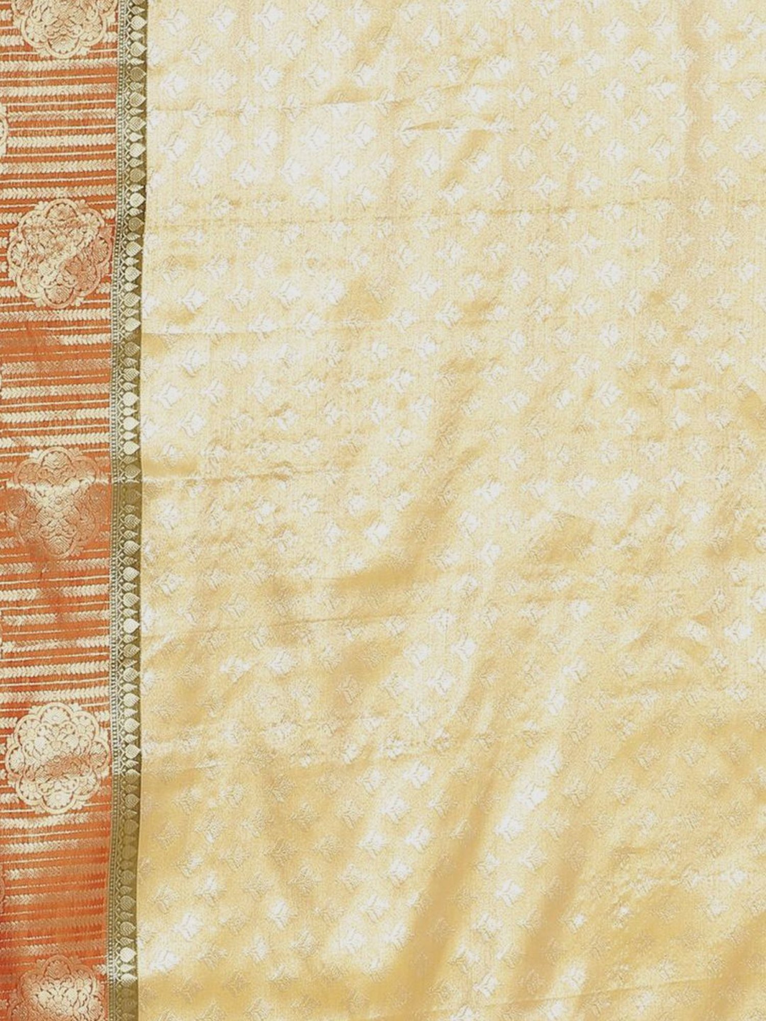 Banarasi Silk Works Yellow Woven Saree With Unstitched Blouse
