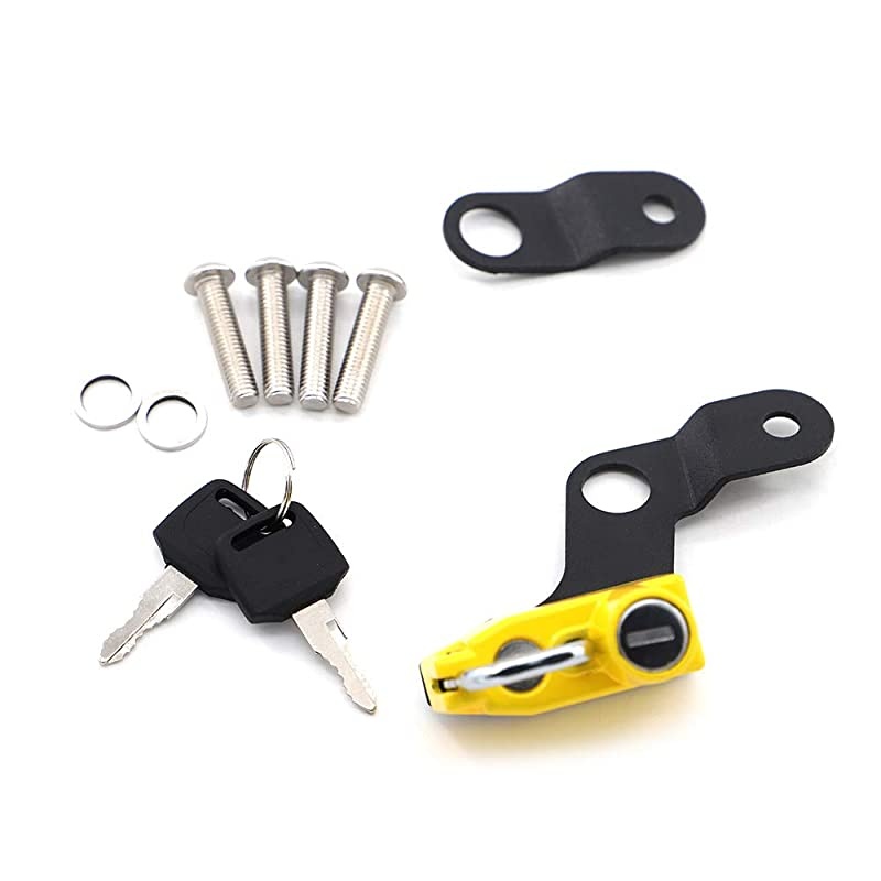 Helmet Lock Anti-Theft For Suzuki GSX1300R Hayabusa 2008 and later - Yellow