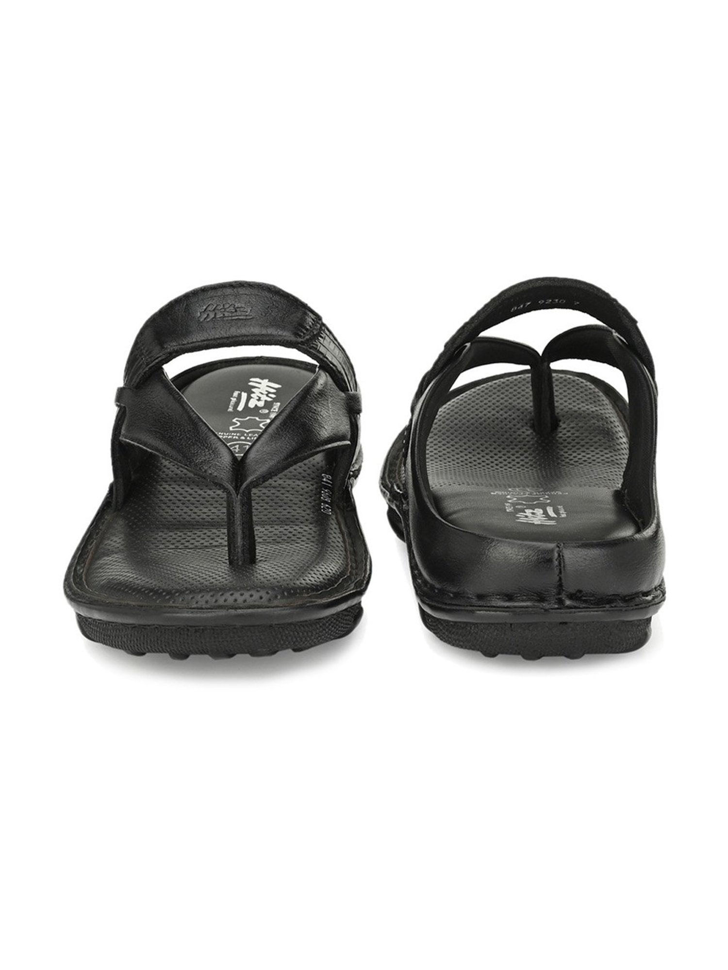 Hitz Men's Black Thong Sandals