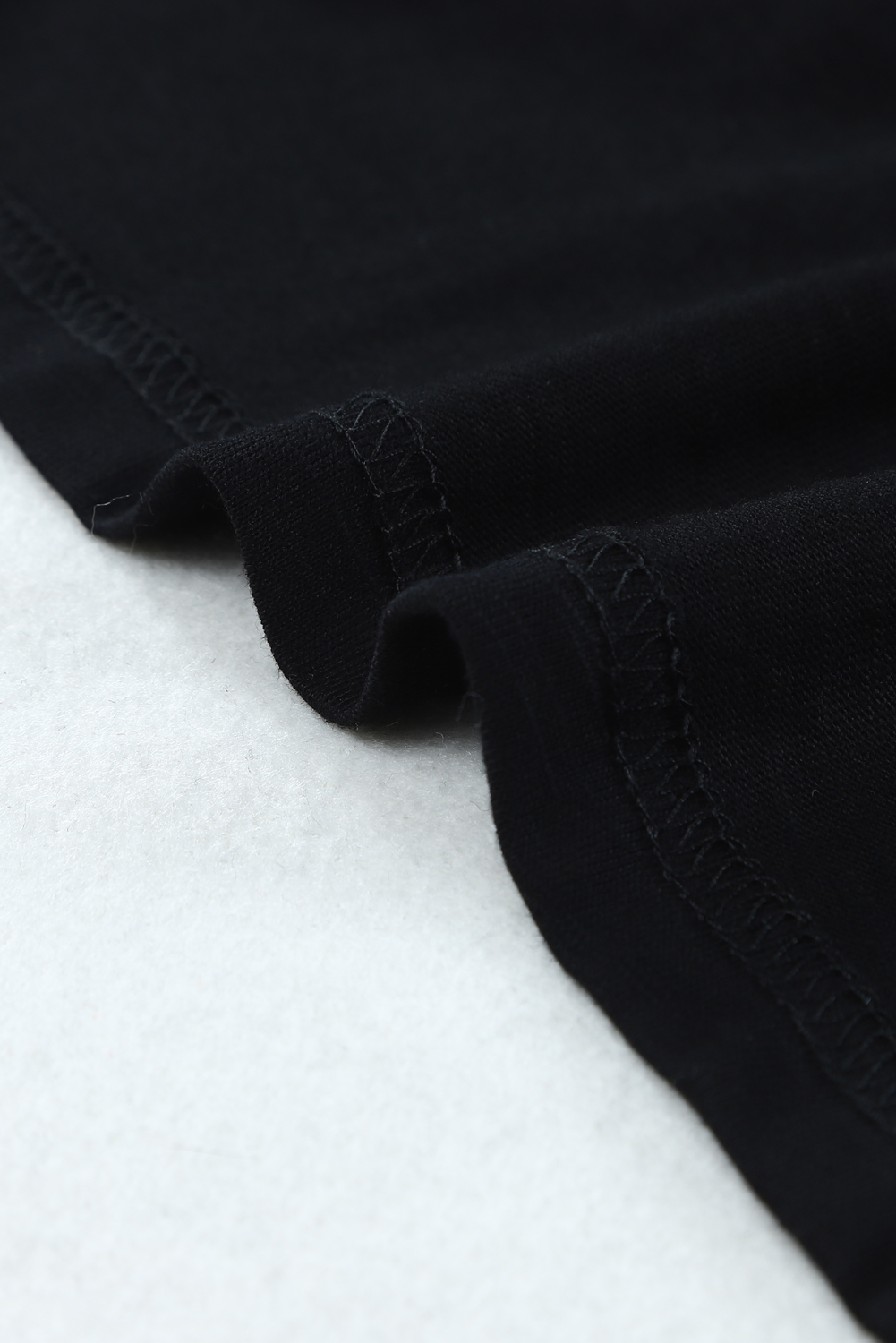 Blank Sweatshirt - Black Plaid Leopard Print Patchwork Long Sleeve Top Customized