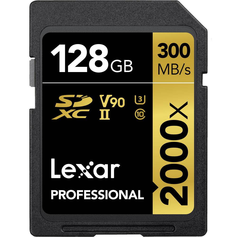 Lexar 128GB PRO SDHC 2000X RDR UII BL NA