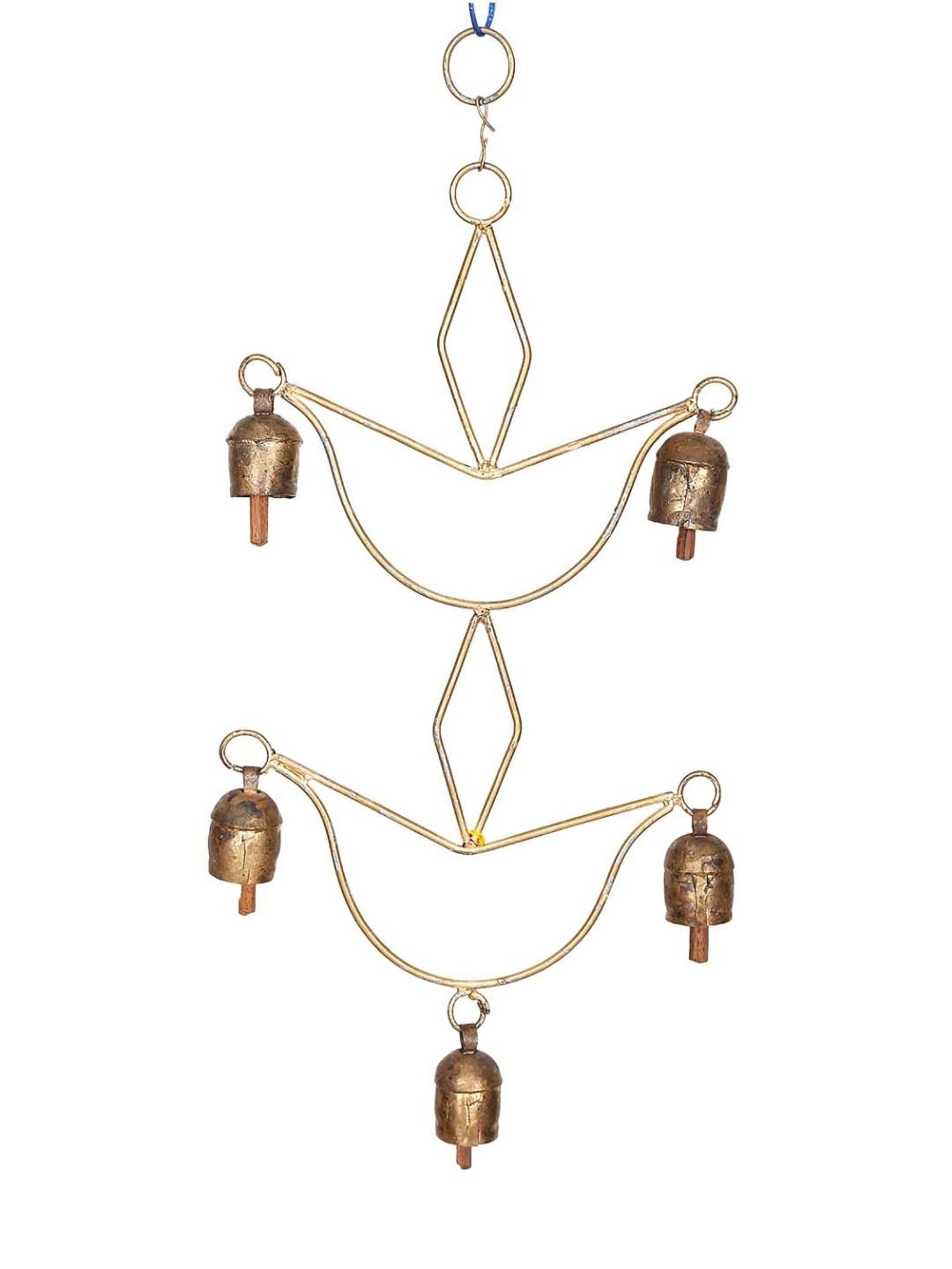 Unravel India Gold Copper Windchime - Set of 1