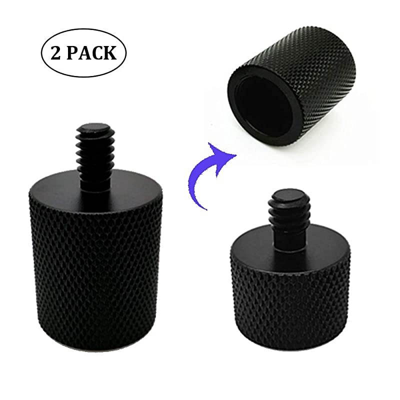 Screw Adapter rophone Stand Screw 1/4" Male to 5/8" Female Adapter for rophone Stand Connection 2Pack