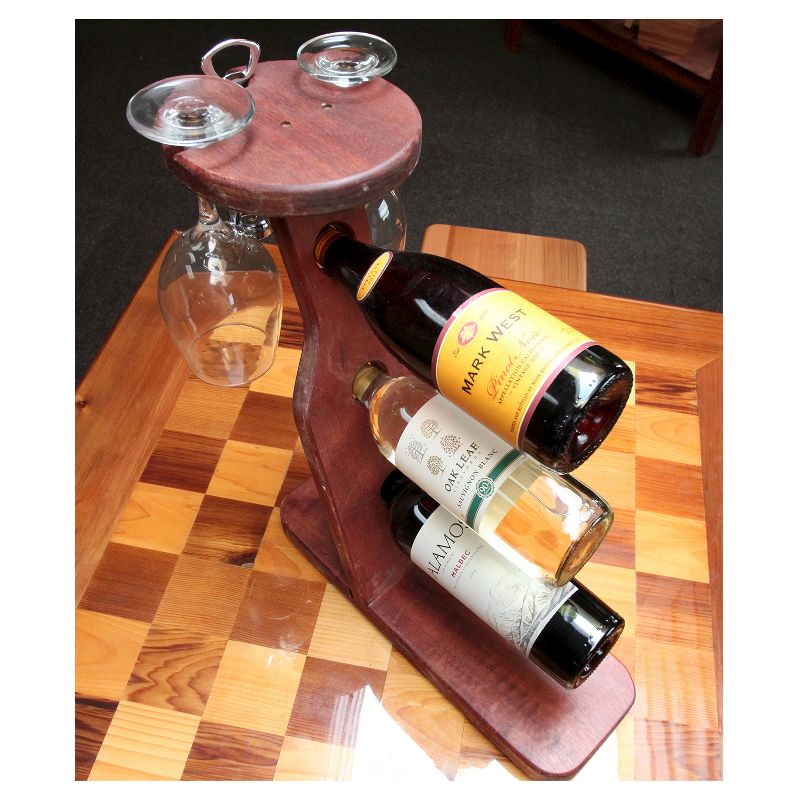 Table Top 17" Wine Rack Western Clear Oil Finish - Red Cedar - Gronomics