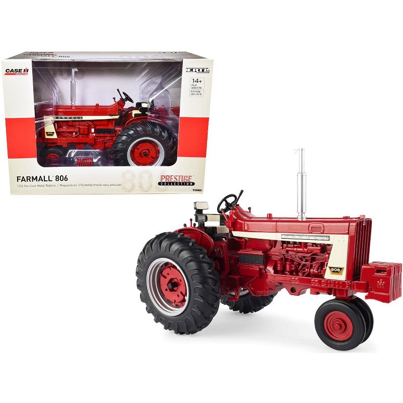 Farmall 806 Tractor with Clamshell Fenders Red "Prestige Collection" 1/16 Diecast Model by ERTL TOMY