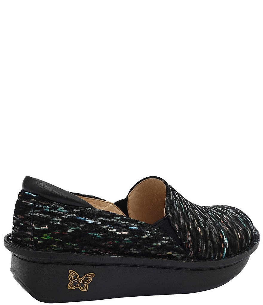 Alegria Debra Obscura Print Leather Clogs