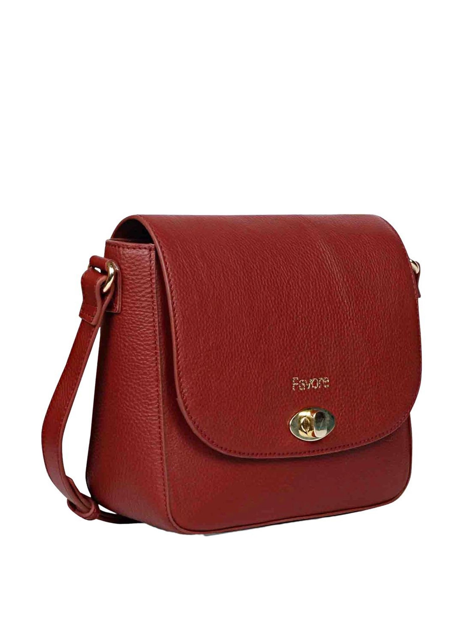 Saint G Red Solid Small Sling Handbag